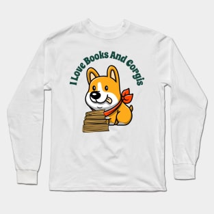 CORGI Girl Funny Book Quotes Long Sleeve T-Shirt